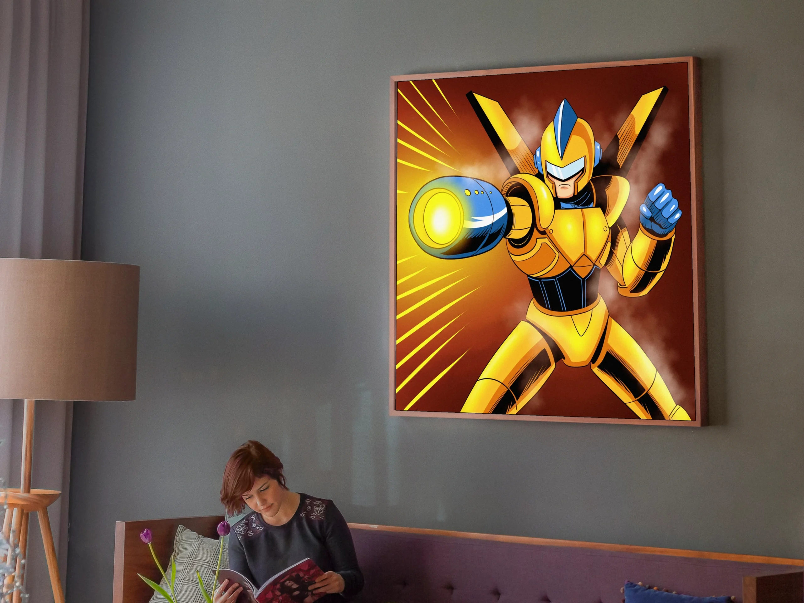 Steam Knight Blaster Art Gallery Archival Print from Ward TCG