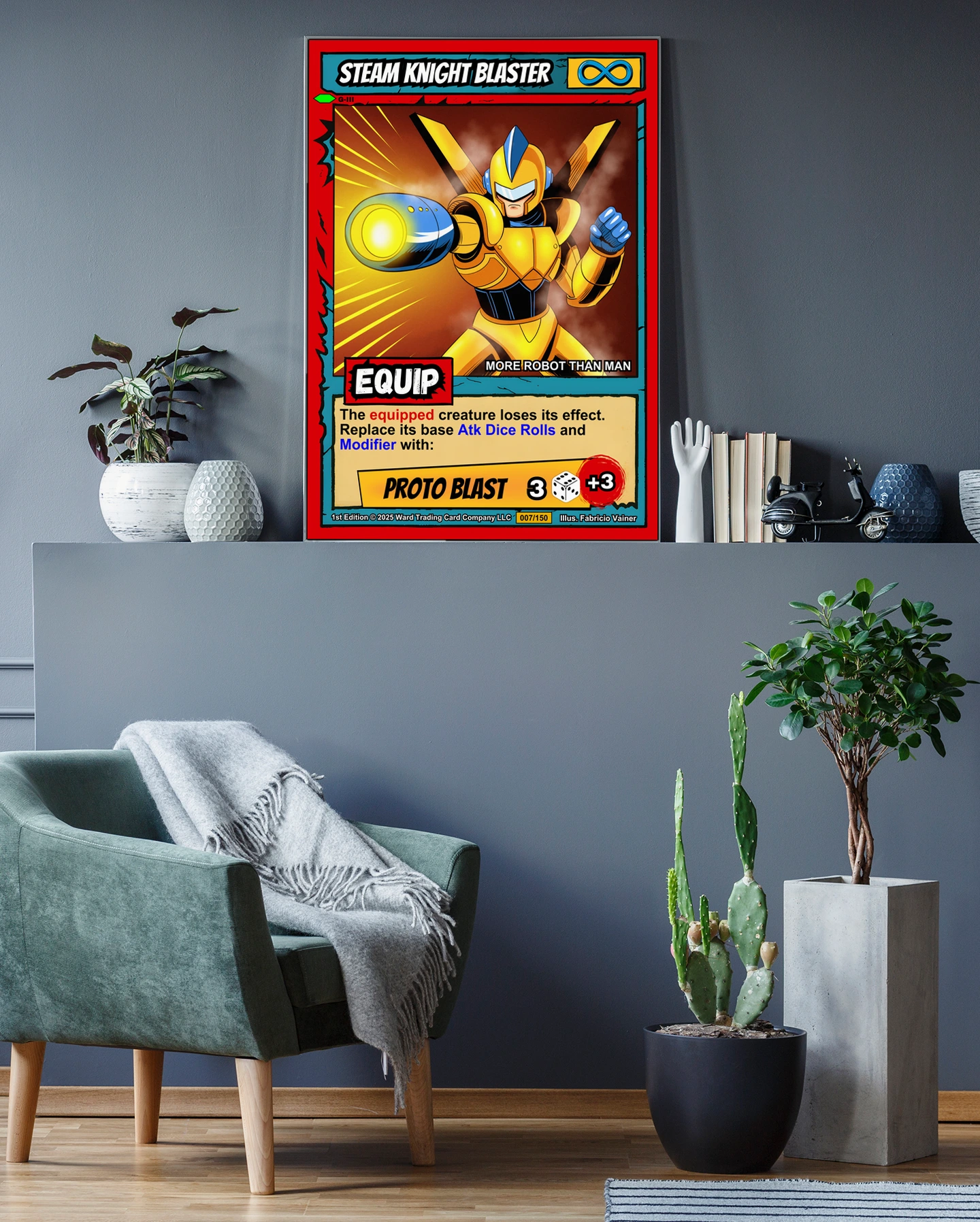 Steam Knight Blaster Fantasy Wall Art from Ward TCG - Image 3