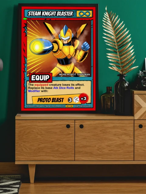 Steam Knight Blaster Fantasy Wall Art from Ward TCG