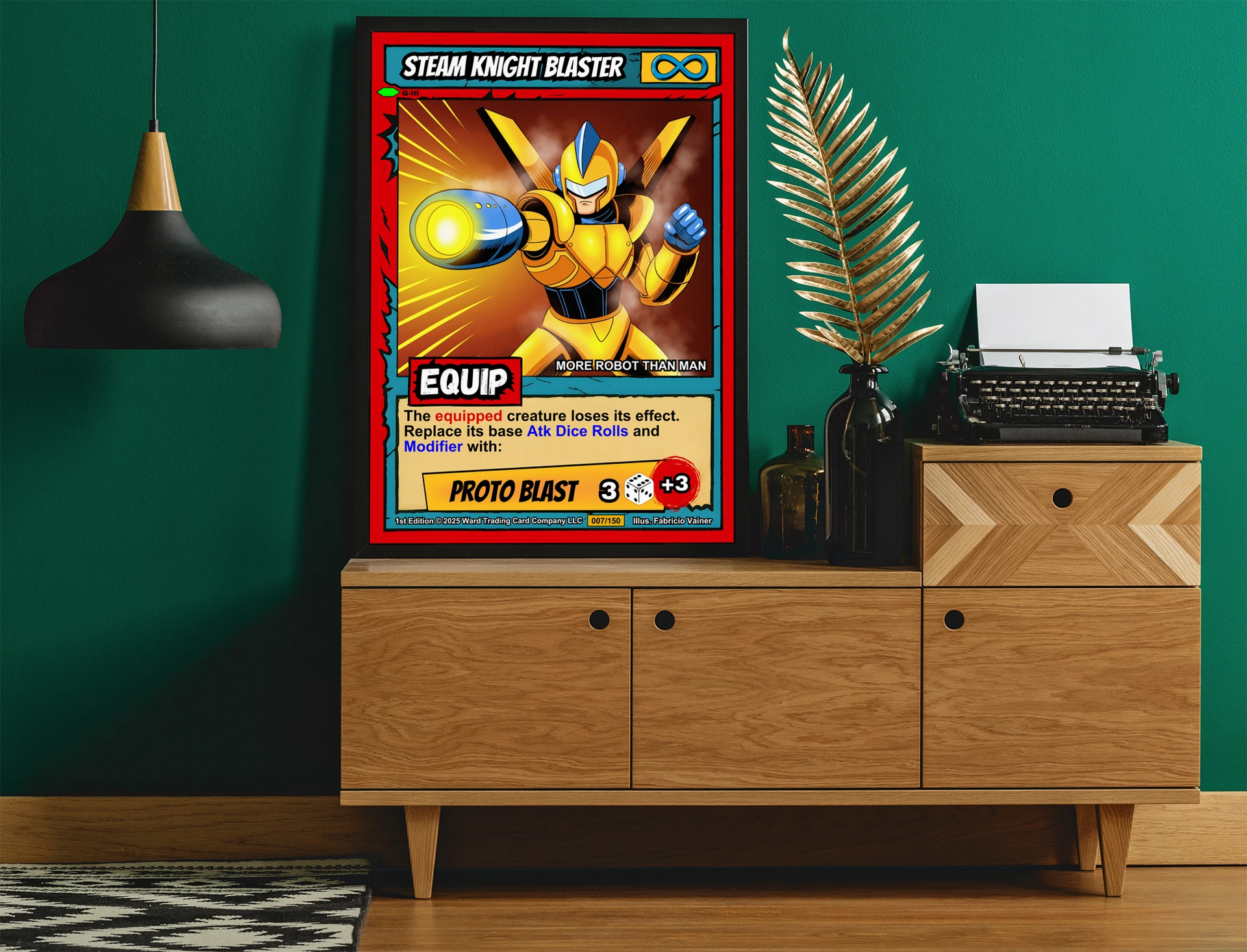 Steam Knight Blaster Fantasy Wall Art from Ward TCG