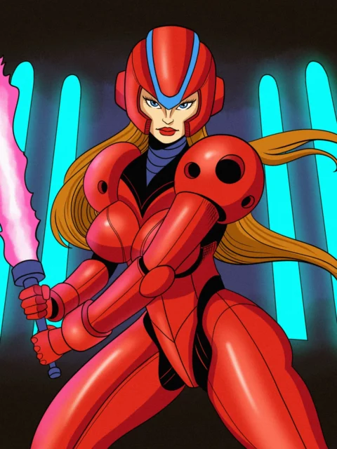 Alternative view of Steam Powered Girl Art Canvas Print from Ward TCG