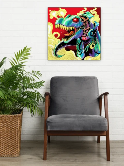 Steam Rex Art Fantasy Wall Art from Ward TCG