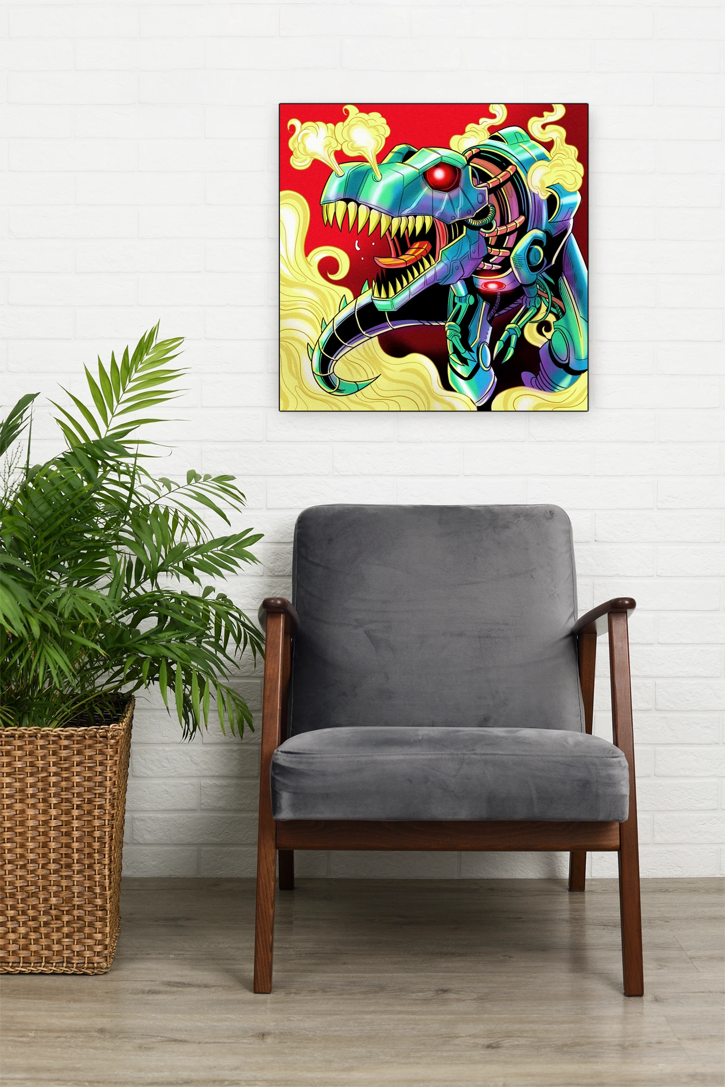 Steam Rex Art Fantasy Wall Art from Ward TCG
