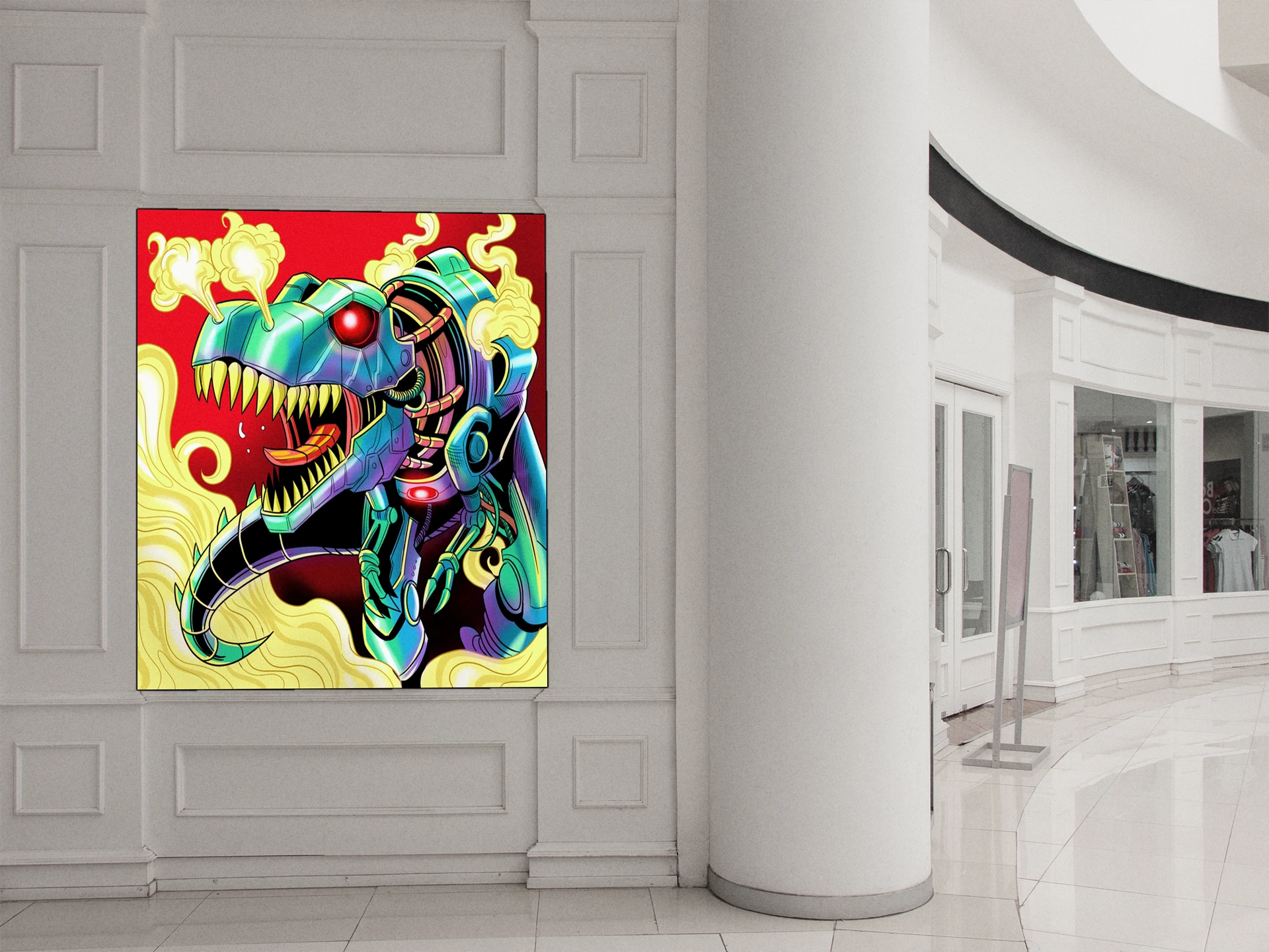 Steam Rex Art Fantasy Wall Art from Ward TCG - Image 5