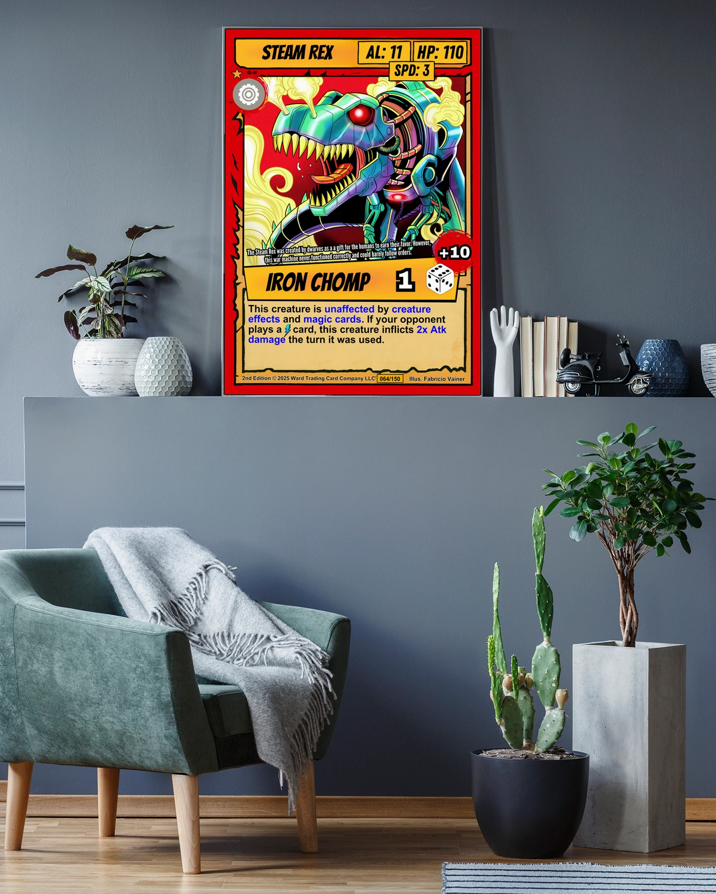 Steam Rex Fine Art Canvas from Ward TCG