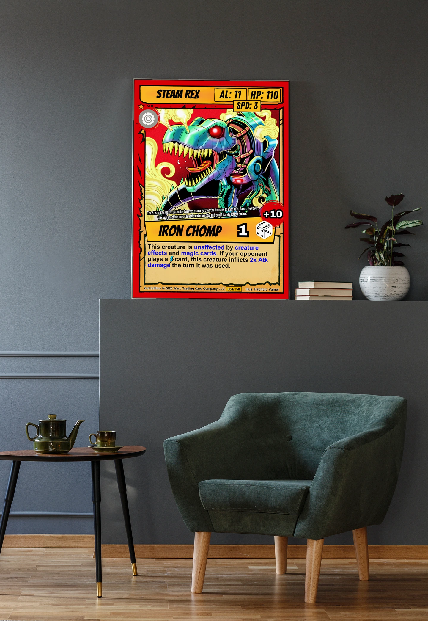 Steam Rex Fine Art Canvas from Ward TCG - Image 4