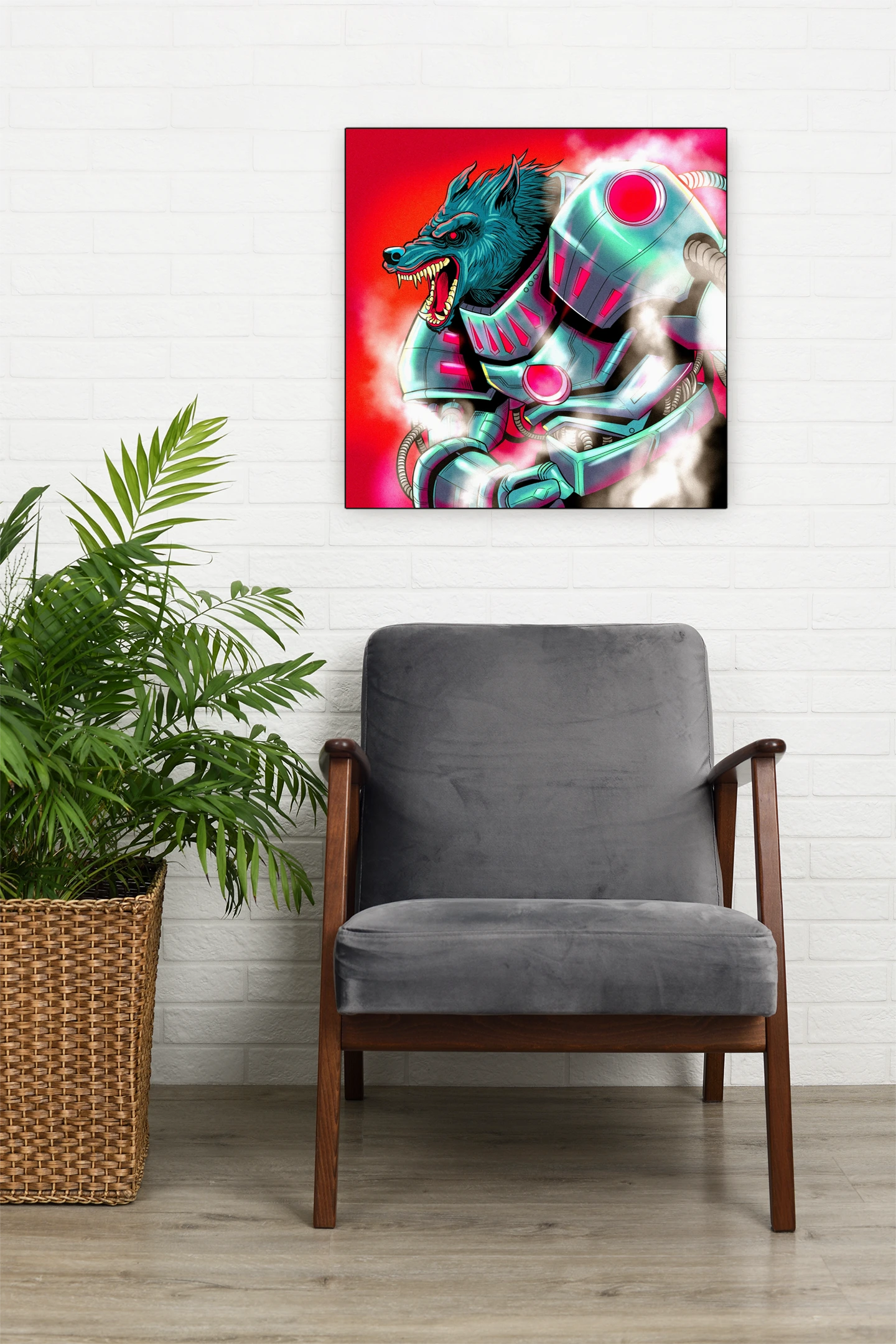 Steam Wolf Art Fantasy Art Print from Ward TCG - Image 3