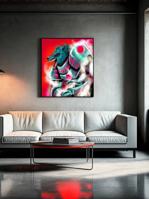 Steam Wolf Art Fantasy Art Print from Ward TCG