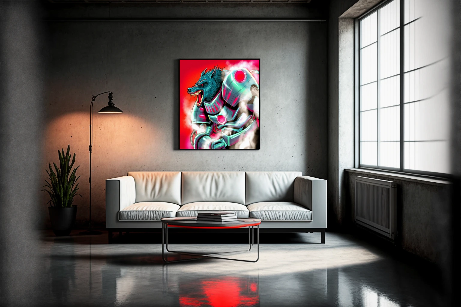 Steam Wolf Art Fantasy Art Print from Ward TCG