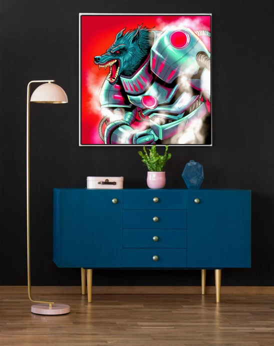 Steam Wolf Art Fantasy Art Print from Ward TCG - Image 5