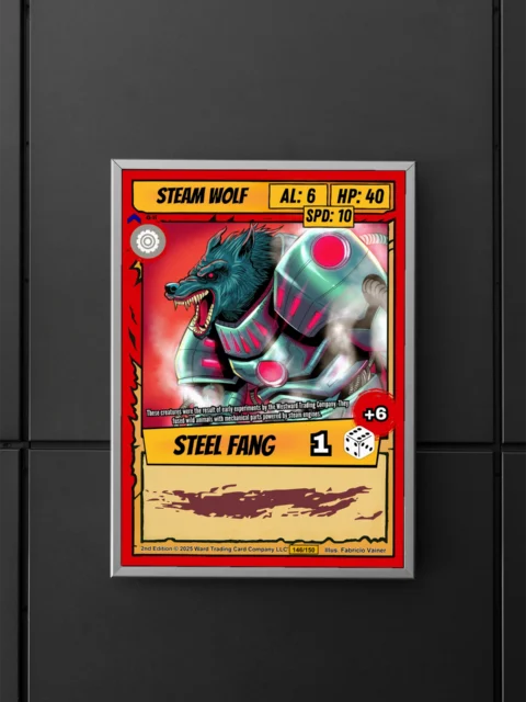 Steam Wolf Canvas Art Print from Ward TCG