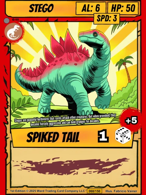 Alternative view of Stego Fantasy Art Print from Ward TCG