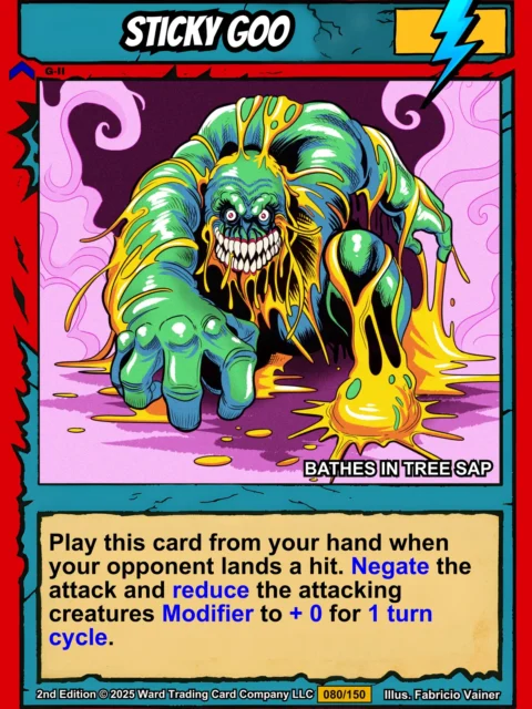 Alternative view of Sticky Goo Fantasy Art Print from Ward TCG
