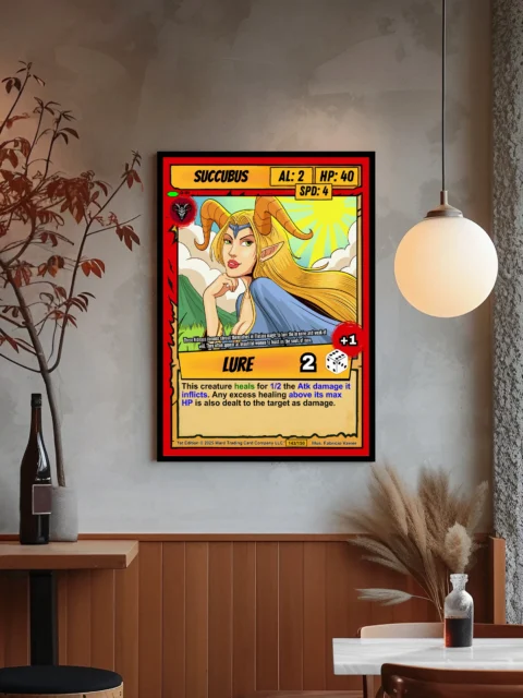 Succubus Canvas Print from Ward TCG