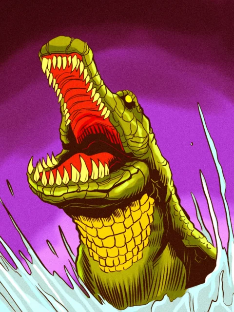 Alternative view of Surprise From The Deep Art Gallery Canvas Print from Ward TCG