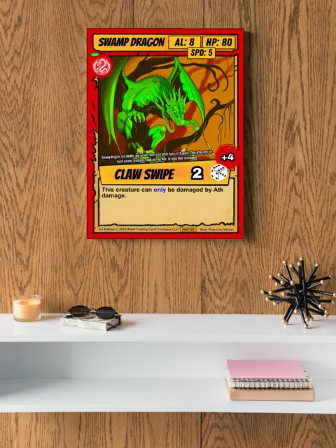 Swamp Dragon Canvas Wall Art from Ward TCG