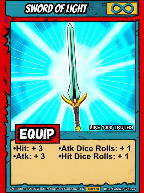 Alternative view of Sword Of Light Gallery Archival Print from Ward TCG