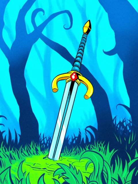 Alternative view of Sword Of The Grove Art Fine Art Canvas from Ward TCG