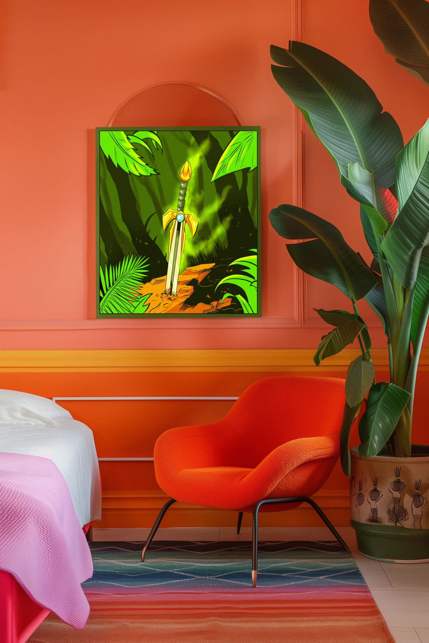 Sword Of The Jungle Art Fantasy Wall Art from Ward TCG - Image 3