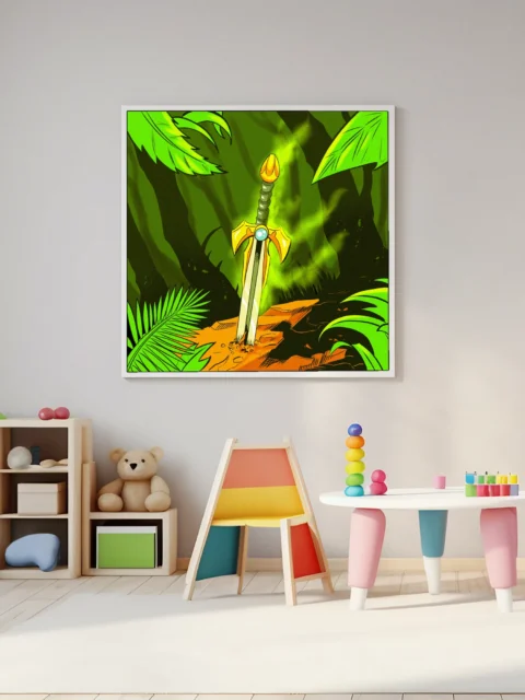 Sword Of The Jungle Art Fantasy Wall Art from Ward TCG