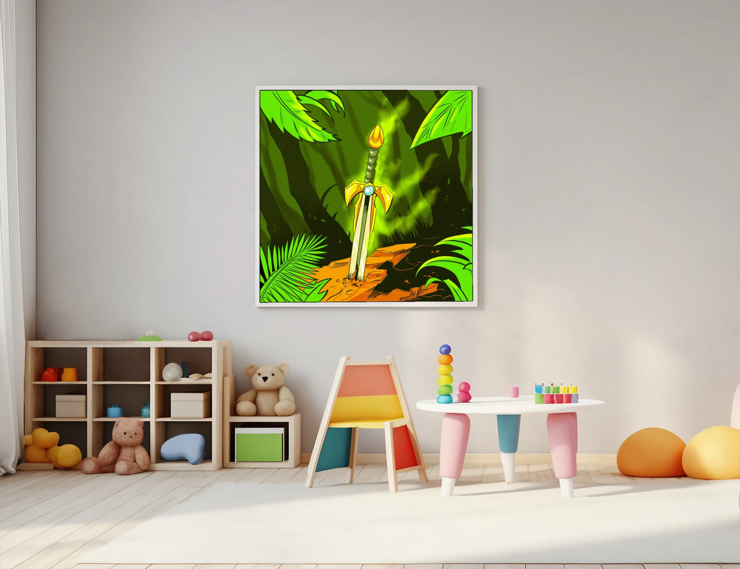 Sword Of The Jungle Art Fantasy Wall Art from Ward TCG