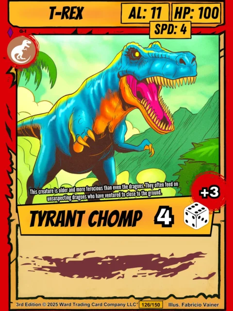 Alternative view of T Rex Canvas Print from Ward TCG