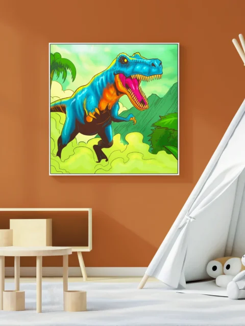 T Rex Art Canvas Art Print from Ward TCG