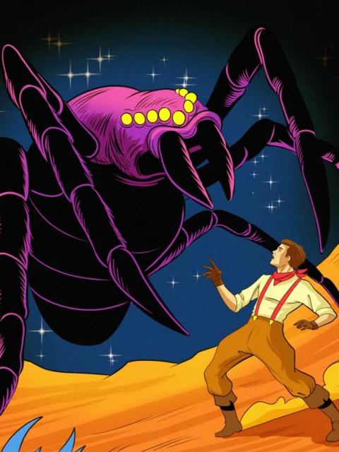 Alternative view of Tarantula Art Fantasy Wall Art from Ward TCG