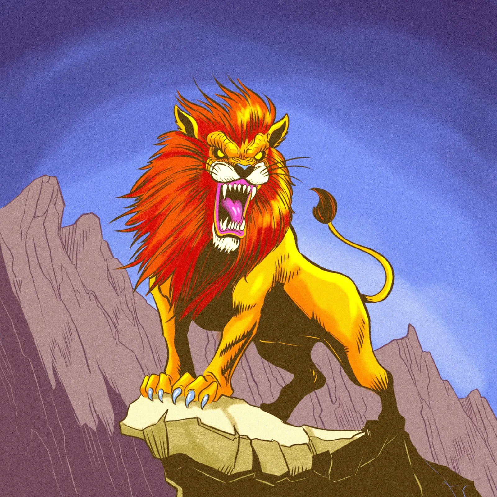 Terrifying Roar Art Fantasy Art Print from Ward TCG - Image 2