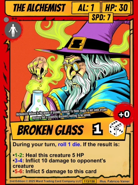 Alternative view of The Alchemist Fantasy Canvas Artwork from Ward TCG