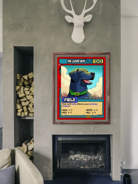 The Good Boy Fantasy Canvas Print from Ward TCG