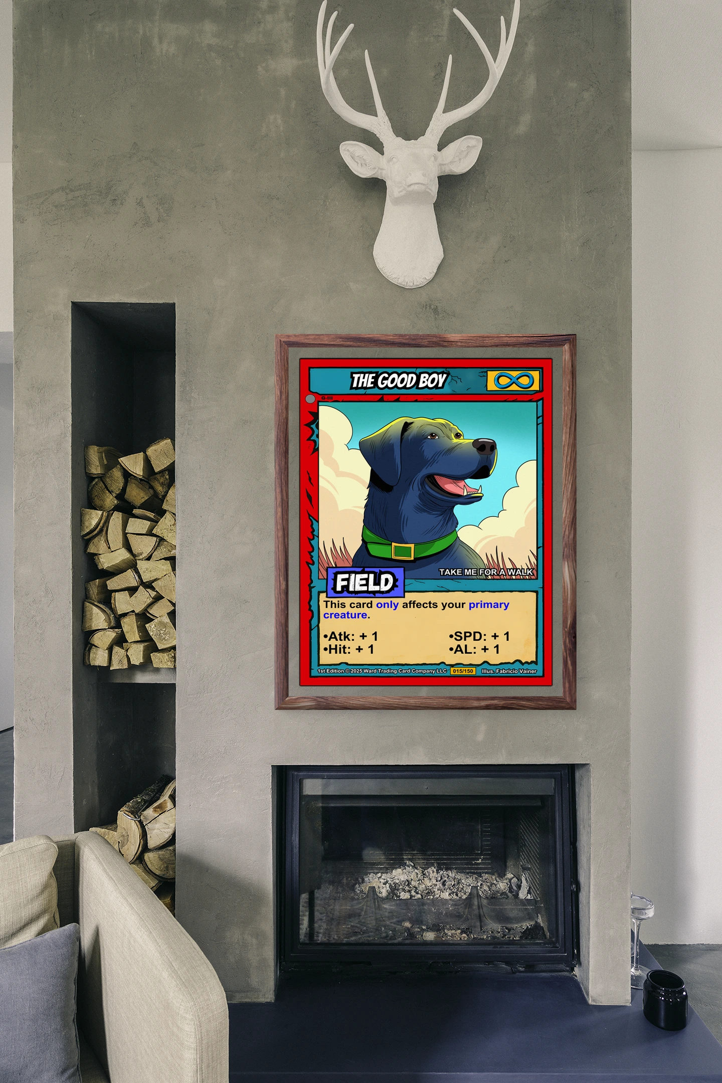 The Good Boy Fantasy Canvas Print from Ward TCG