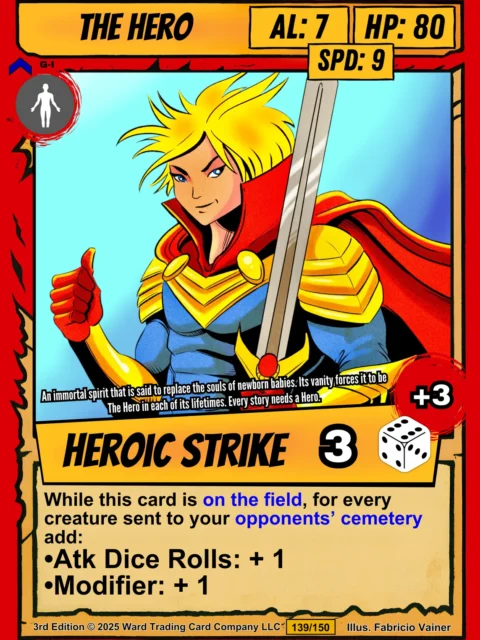 Alternative view of The Hero Fantasy Canvas Print from Ward TCG