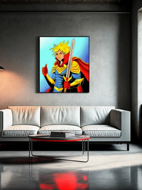 The Hero 2 Art Gallery Archival Print from Ward TCG