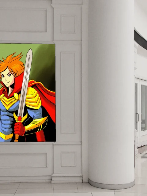 The Hero Art Canvas Print from Ward TCG