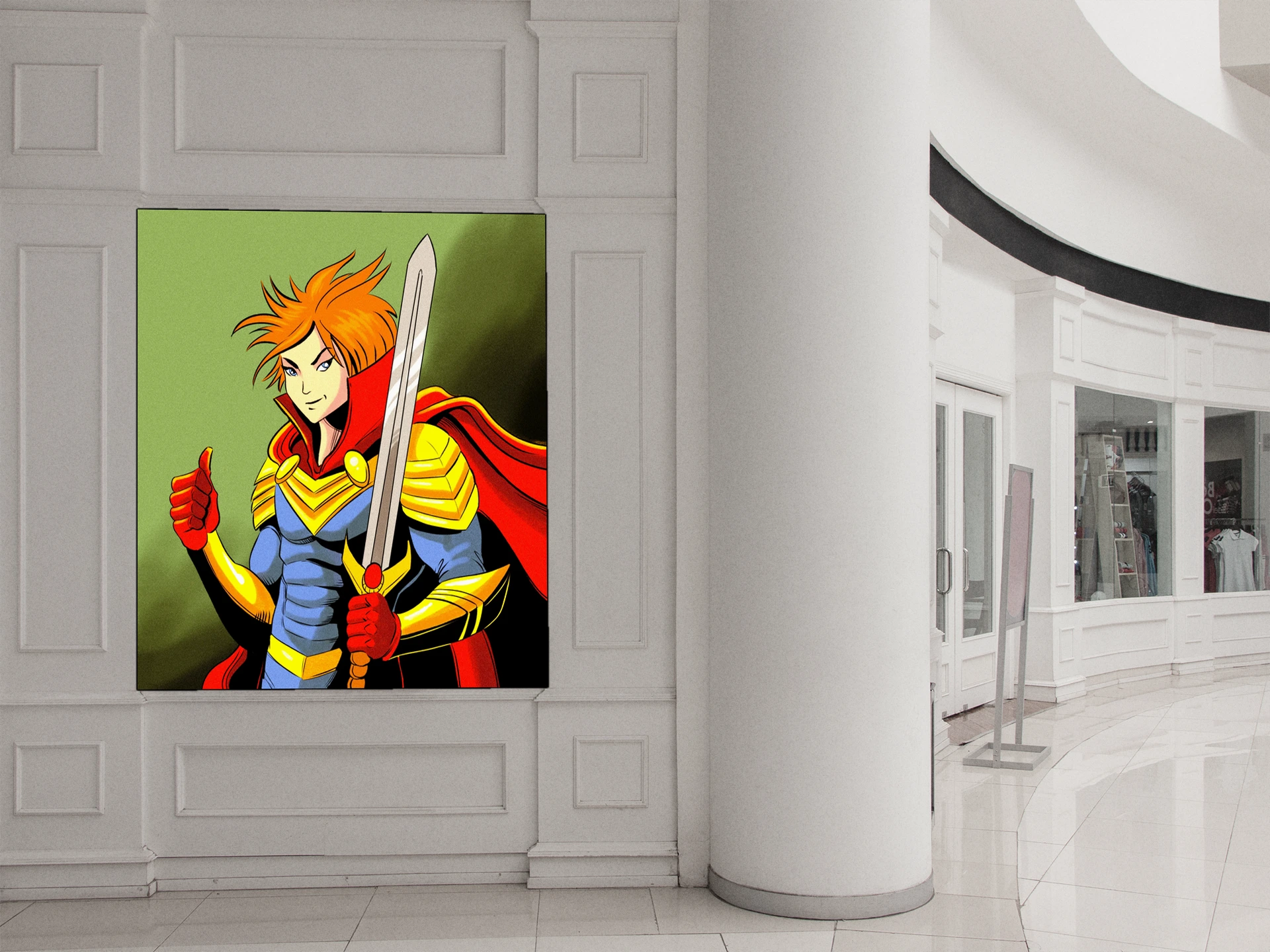 The Hero Art Canvas Print from Ward TCG