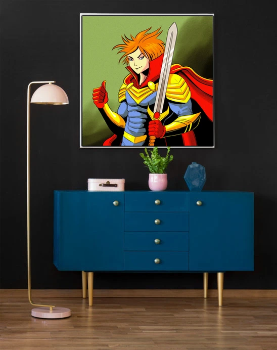 The Hero Art Canvas Print from Ward TCG - Image 5