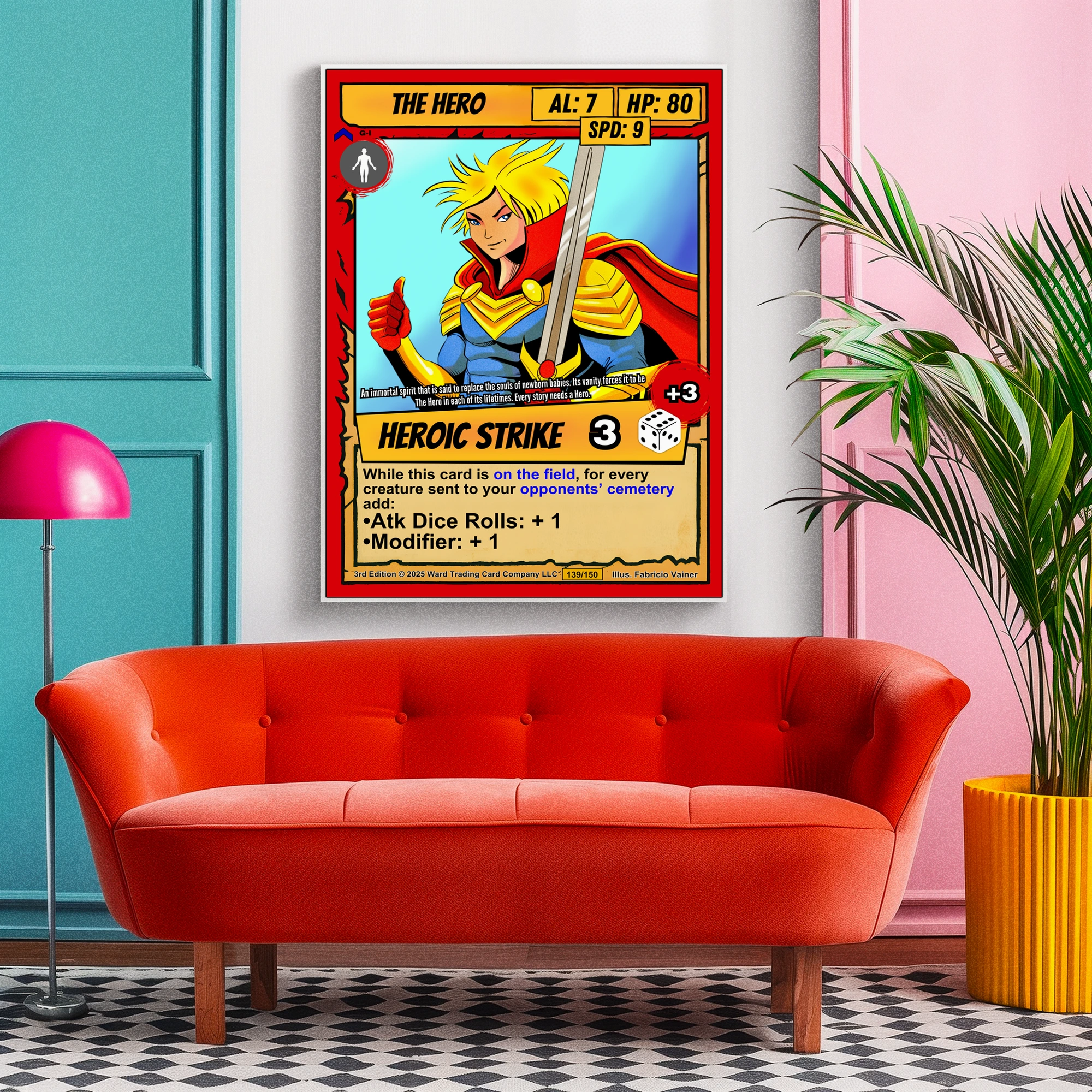 The Hero Fantasy Canvas Print from Ward TCG - Image 3