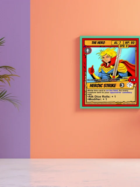 The Hero Fantasy Canvas Print from Ward TCG