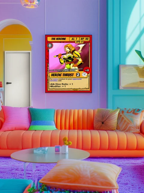 The Heroine Fantasy Canvas Artwork from Ward TCG