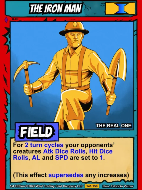 Alternative view of The Iron Man Fantasy Canvas Artwork from Ward TCG