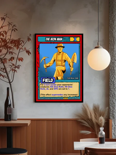 The Iron Man Fantasy Canvas Artwork from Ward TCG