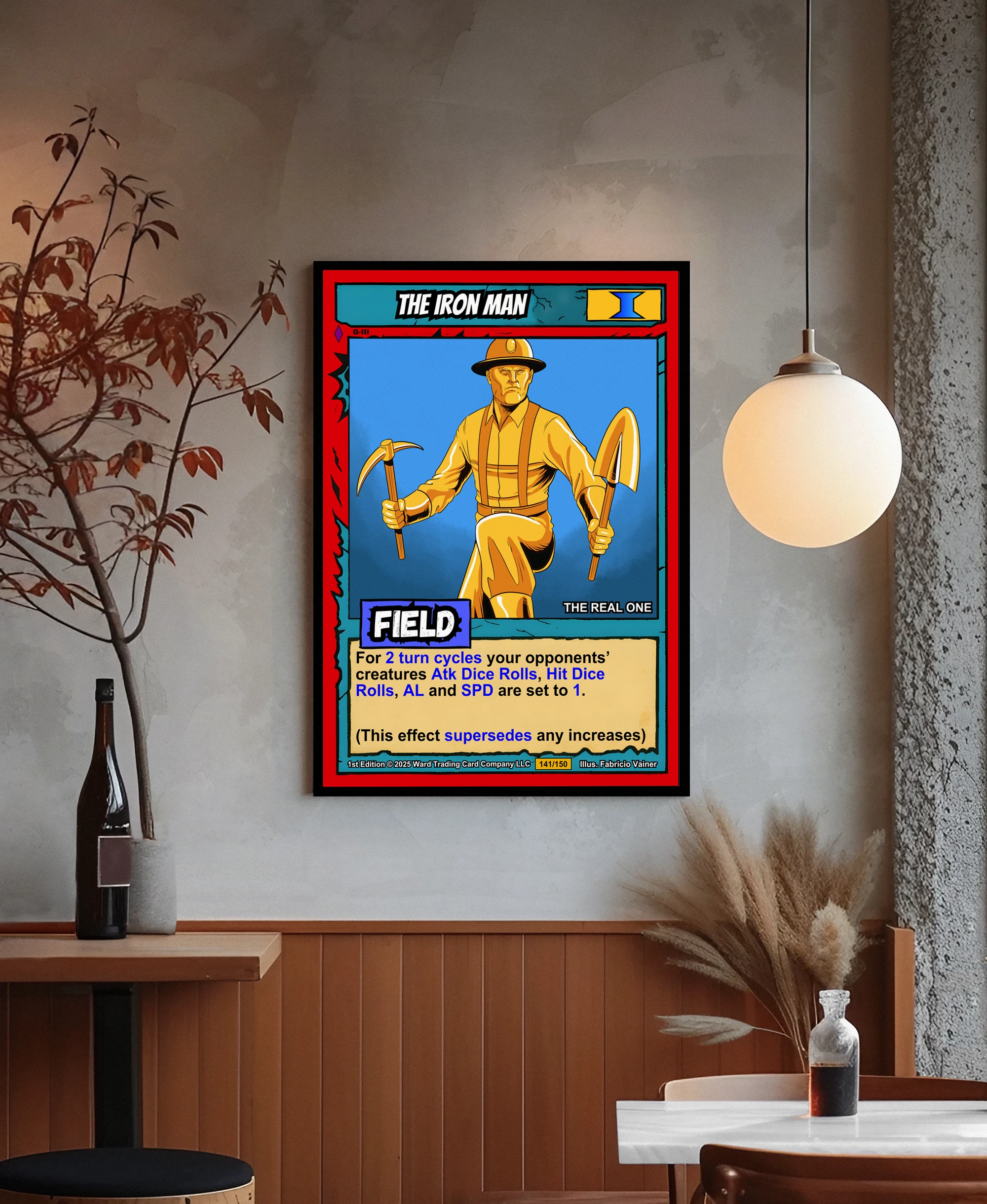 The Iron Man Fantasy Canvas Artwork from Ward TCG