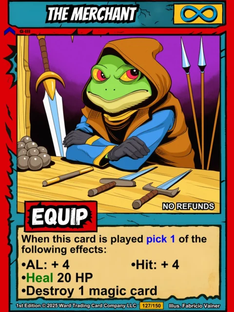 Alternative view of The Merchant Fine Art Canvas from Ward TCG