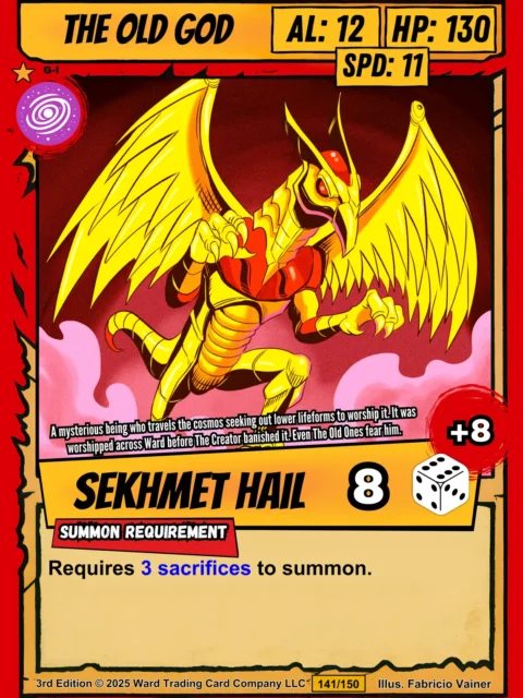 Alternative view of The Old God Fine Art Canvas from Ward TCG