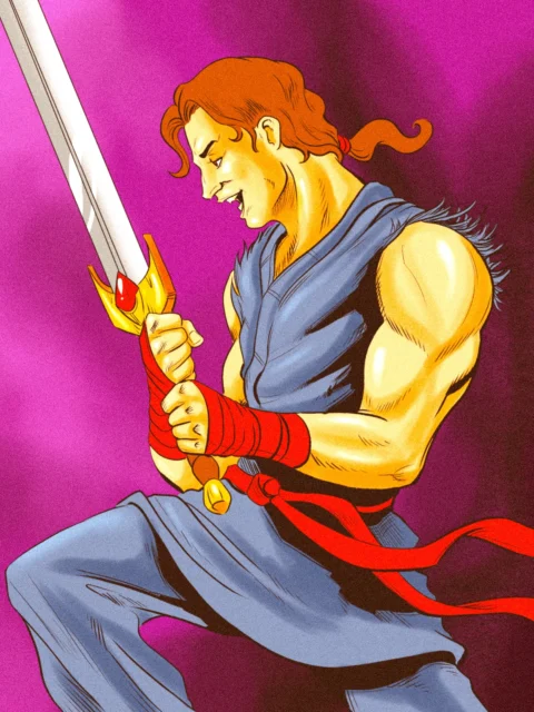 Alternative view of The Squire Art Fantasy Canvas Artwork from Ward TCG