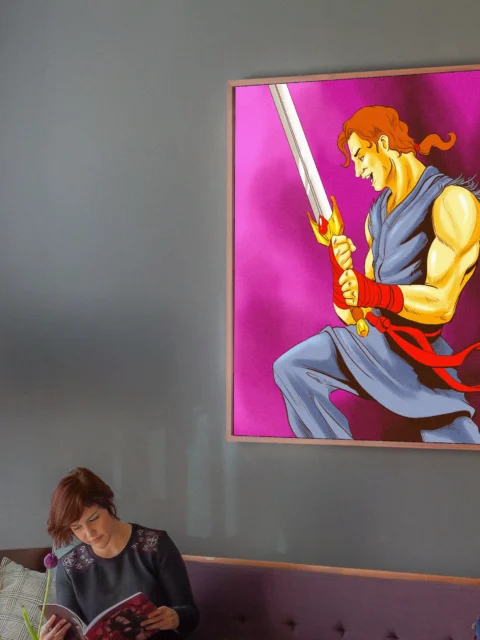 The Squire Art Fantasy Canvas Artwork from Ward TCG