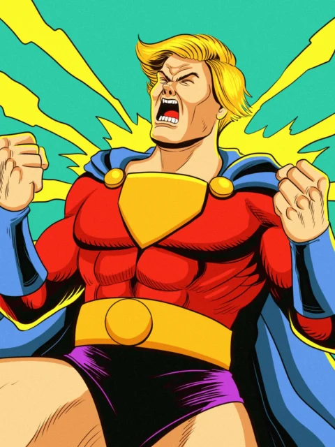 Alternative view of The Super Hero 2 Art Canvas Print from Ward TCG