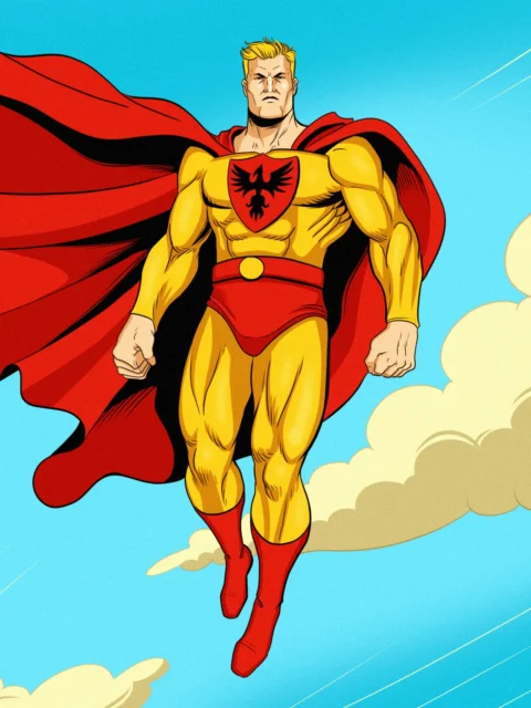 Alternative view of The Super Hero Alt Art Gallery Canvas Print from Ward TCG