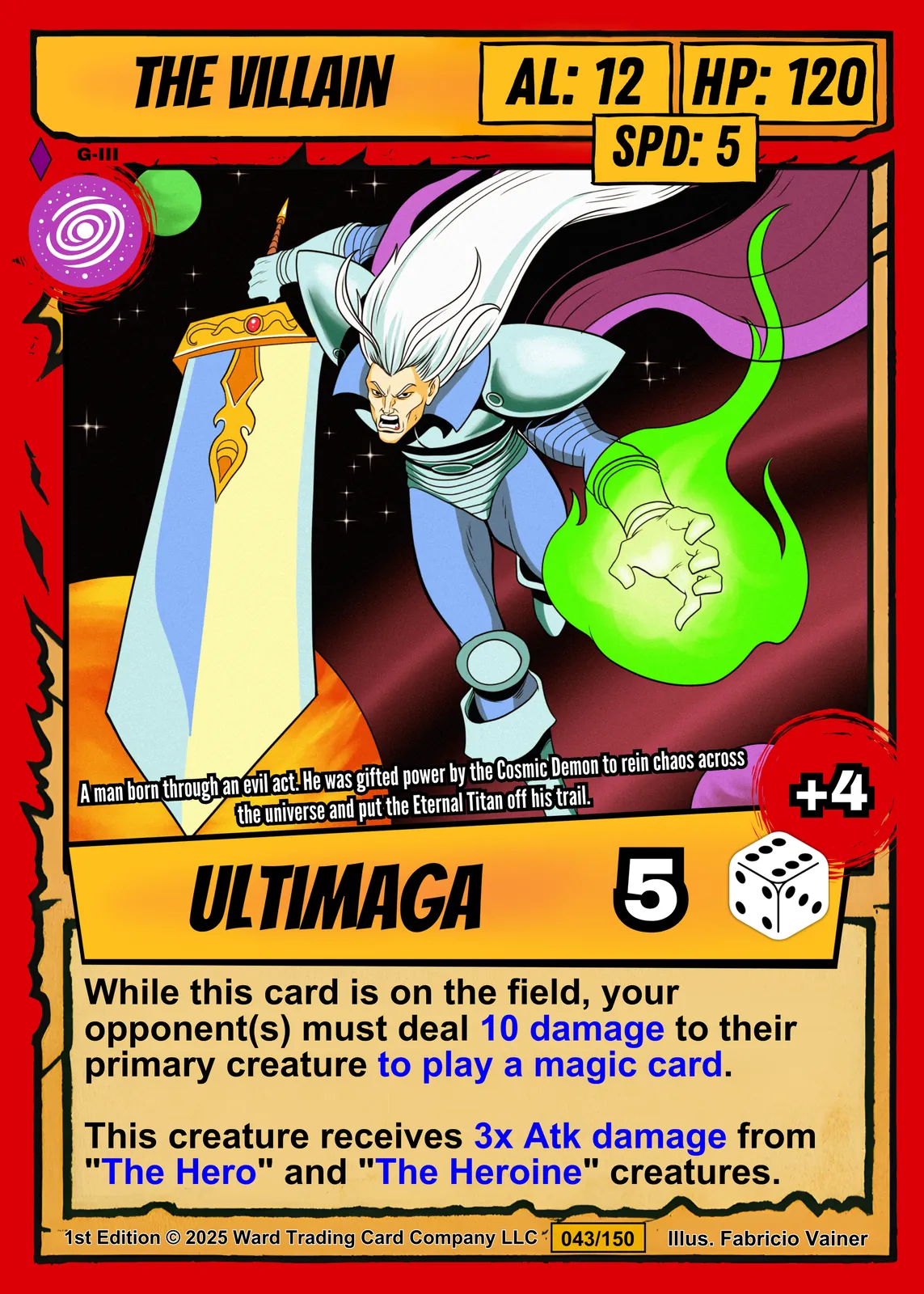 The Villain Canvas Art Print from Ward TCG - Image 2